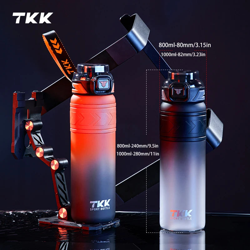 600/800/1000Ml Sports Watter Bottle Tritan Bpa-Free Portable Leak-Proof Plastic Drinkware Outdoor Fitness Gradie Kettle