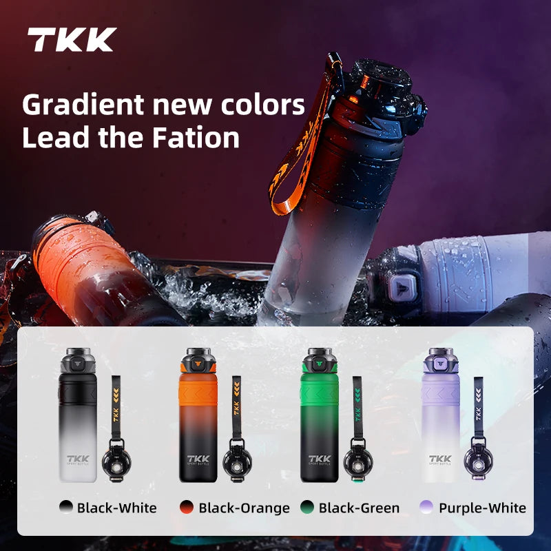 600/800/1000Ml Sports Watter Bottle Tritan Bpa-Free Portable Leak-Proof Plastic Drinkware Outdoor Fitness Gradie Kettle